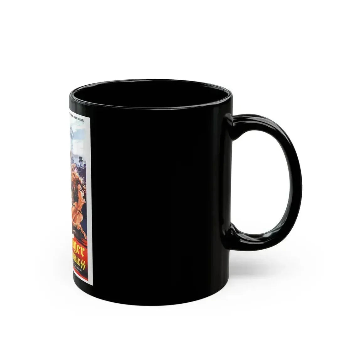 ACHTUNG! DESERT TIGERS 1977 Movie Poster - Black Coffee Mug - Go Mug Yourself