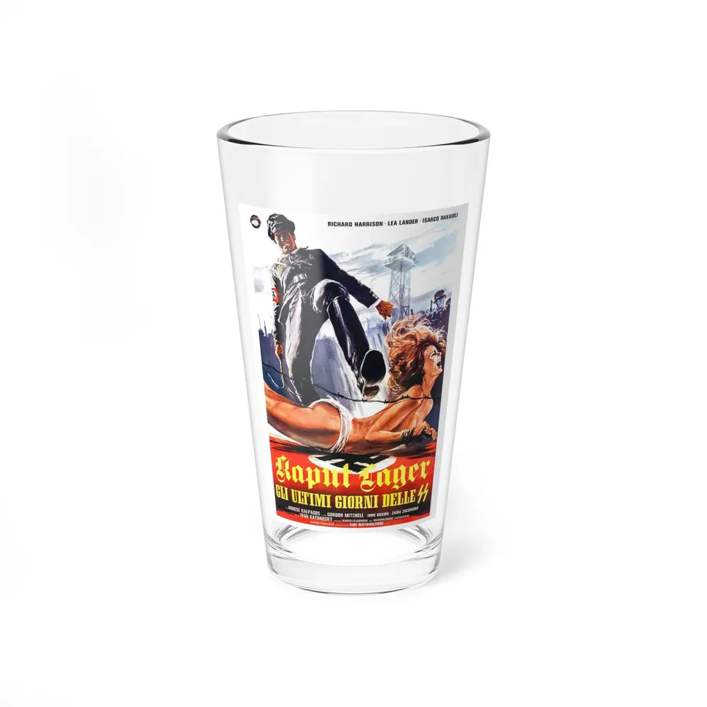 ACHTUNG! DESERT TIGERS 1977 Movie Poster - Pint Glass 16oz-16oz-Go Mug Yourself