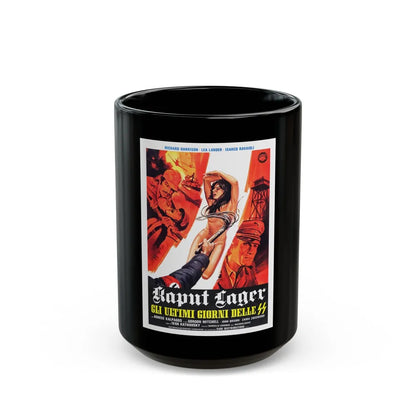 ACHTUNG! DESERT TIGERS (ITALIAN) 2 1977 Movie Poster - Black Coffee Mug-15oz-Go Mug Yourself