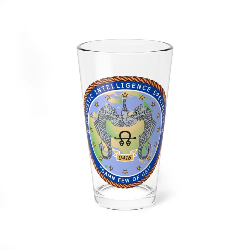 ACINT Specialist Acoustic Intelligence Specialist (U.S. Navy) Pint Glass 16oz-16oz-Go Mug Yourself