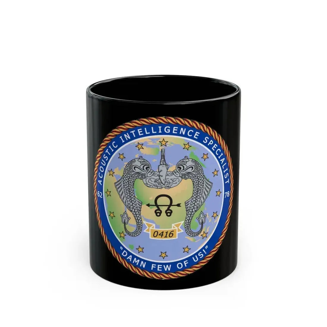 ACINT Specialist Acoustic Intelligence Specialist (U.S. Navy) Black Coffee Mug 11oz - Go Mug Yourself