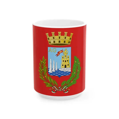 Acireale-Bandiera (Italy) White Coffee Mug 15oz - Go Mug Yourself