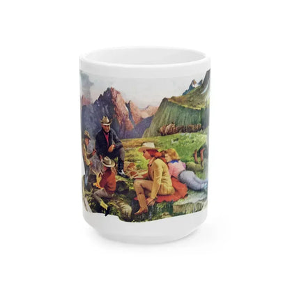 Acme Boots, advertisement, 1957 - White Coffee Mug 15oz - Go Mug Yourself