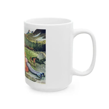 Acme Boots, advertisement, 1957 - White Coffee Mug - Go Mug Yourself