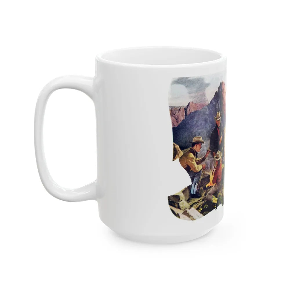 Acme Boots, advertisement, 1957 - White Coffee Mug-Go Mug Yourself