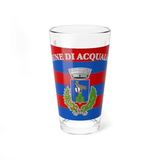 Acqualagna-Bandiera (Italy) Pint Glass 16oz 16oz - Go Mug Yourself