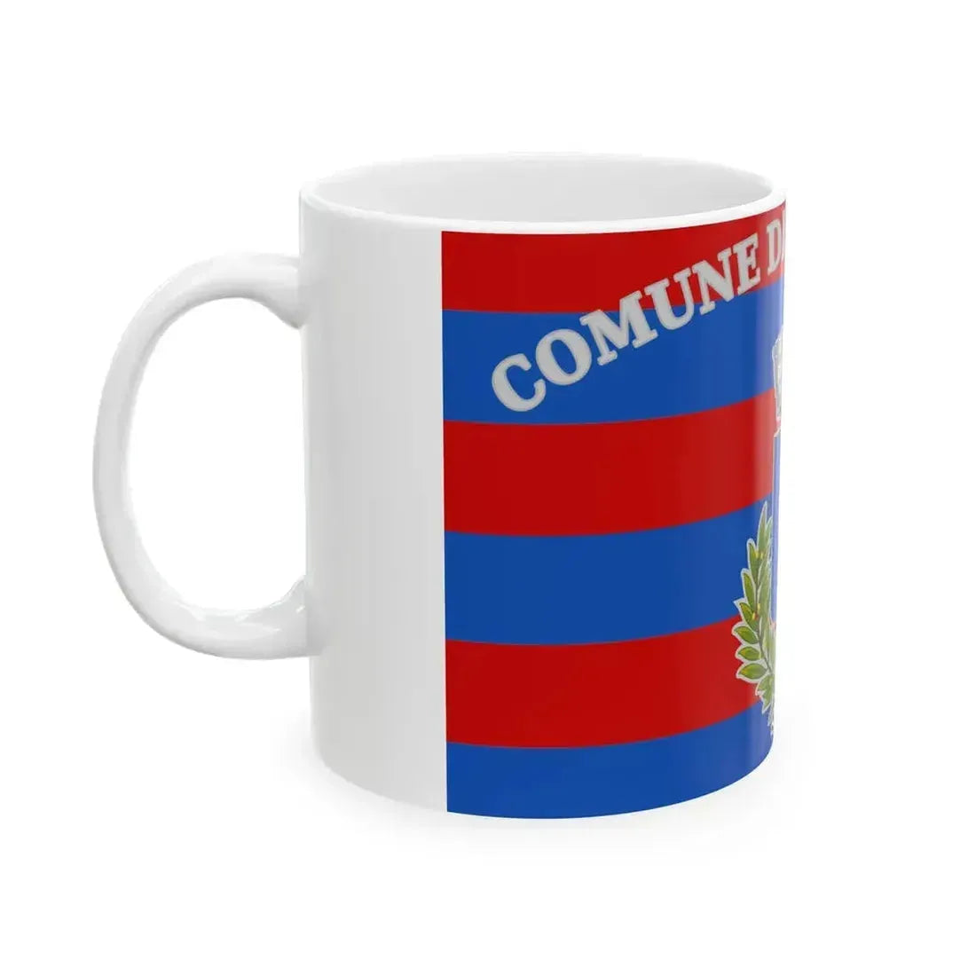 Acqualagna-Bandiera (Italy) White Coffee Mug - Go Mug Yourself