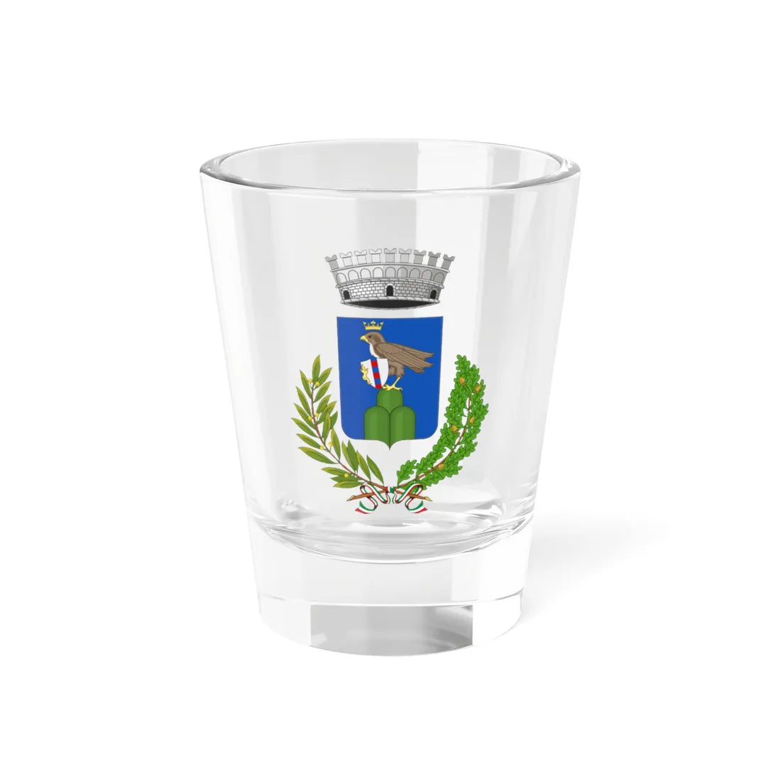 Acqualagna-Stemma (Italy) (Coat of Arms) Shot Glass 1.5oz 1.5oz - Go Mug Yourself