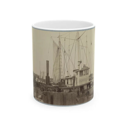 Acquia (I.E. Aquia) Creek Landing, Va. 001 (U.S. Civil War) White Coffee Mug-11oz-Go Mug Yourself