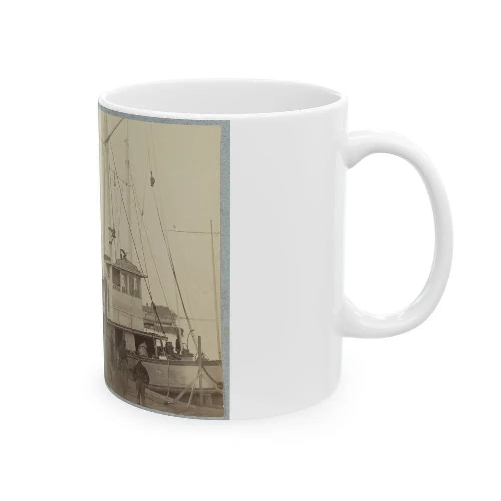 Acquia (I.E. Aquia) Creek Landing, Va. 001 (U.S. Civil War) White Coffee Mug-Go Mug Yourself