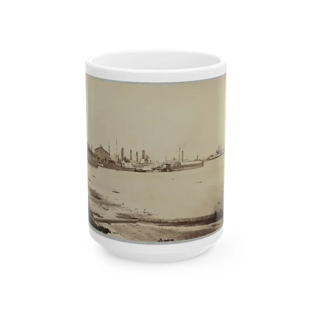 Acquia (I.E. Aquia) Creek Landing, Va. (U.S. Civil War) White Coffee Mug-15oz-Go Mug Yourself