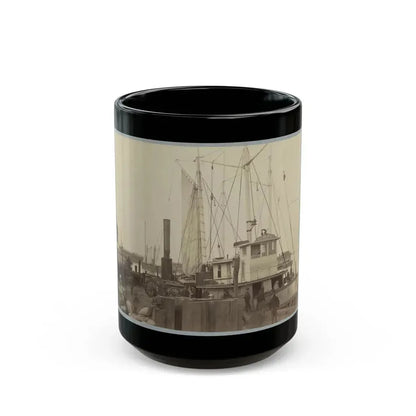 Acquia (I.E. Aquia) Creek Landing, Va. 001 (U.S. Civil War) Black Coffee Mug 15oz - Go Mug Yourself