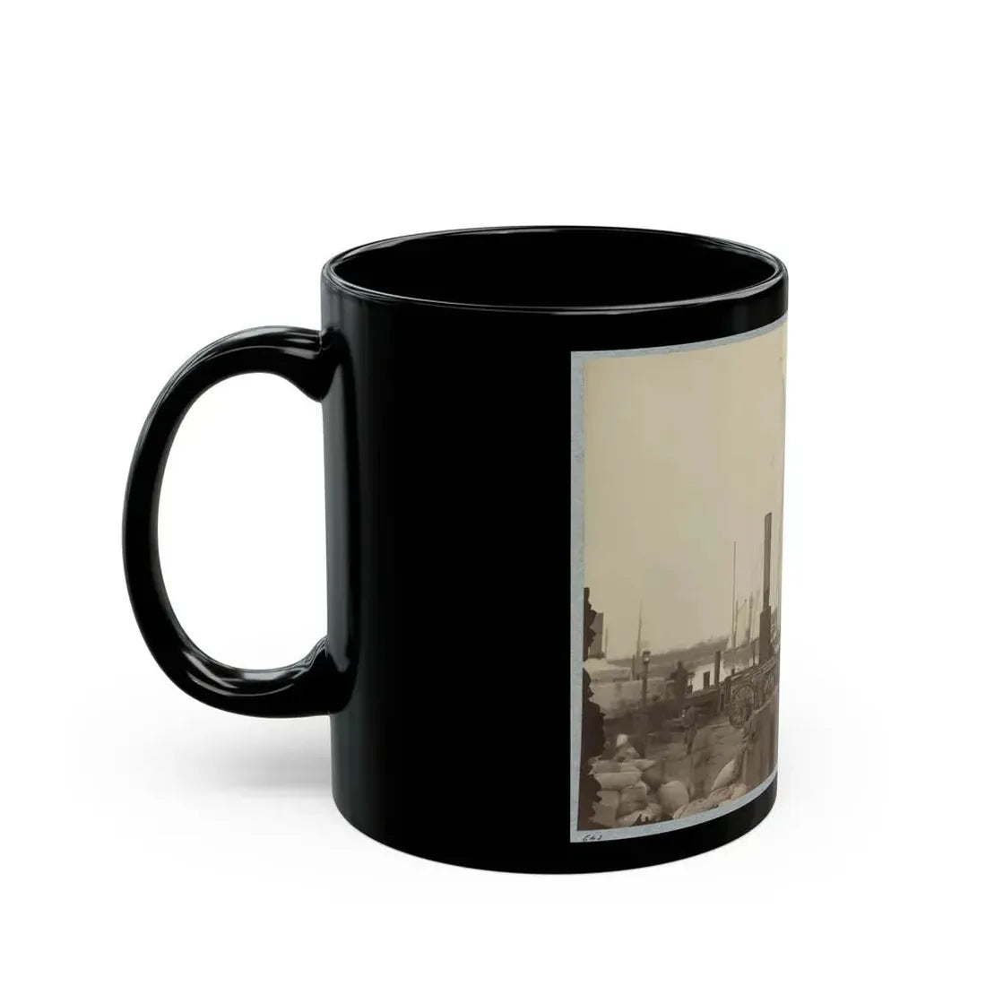 Acquia (I.E. Aquia) Creek Landing, Va. 001 (U.S. Civil War) Black Coffee Mug - Go Mug Yourself