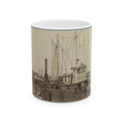 Acquia (I.E. Aquia) Creek Landing, Va. 001 (U.S. Civil War) White Coffee Mug 11oz - Go Mug Yourself