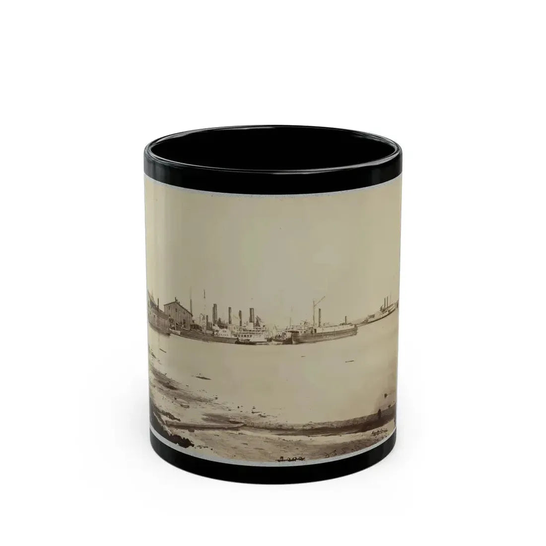 Acquia (I.E. Aquia) Creek Landing, Va. (U.S. Civil War) Black Coffee Mug 11oz - Go Mug Yourself