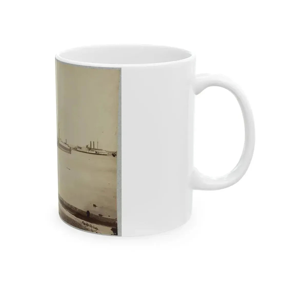 Acquia (I.E. Aquia) Creek Landing, Va. (U.S. Civil War) White Coffee Mug - Go Mug Yourself
