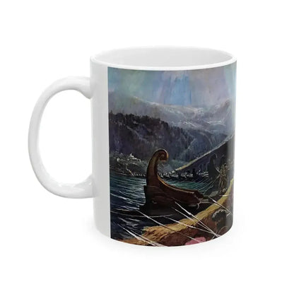 Across The Hellespont, Life, October 21, 1963 - White Coffee Mug - Go Mug Yourself