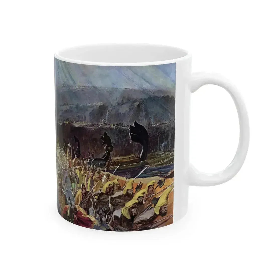 Across The Hellespont, Life, October 21, 1963 - White Coffee Mug - Go Mug Yourself