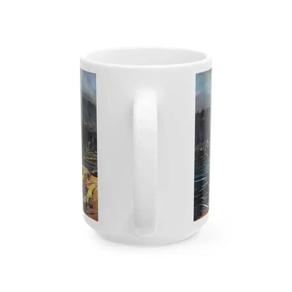 Across The Hellespont, Life, October 21, 1963 - White Coffee Mug - Go Mug Yourself