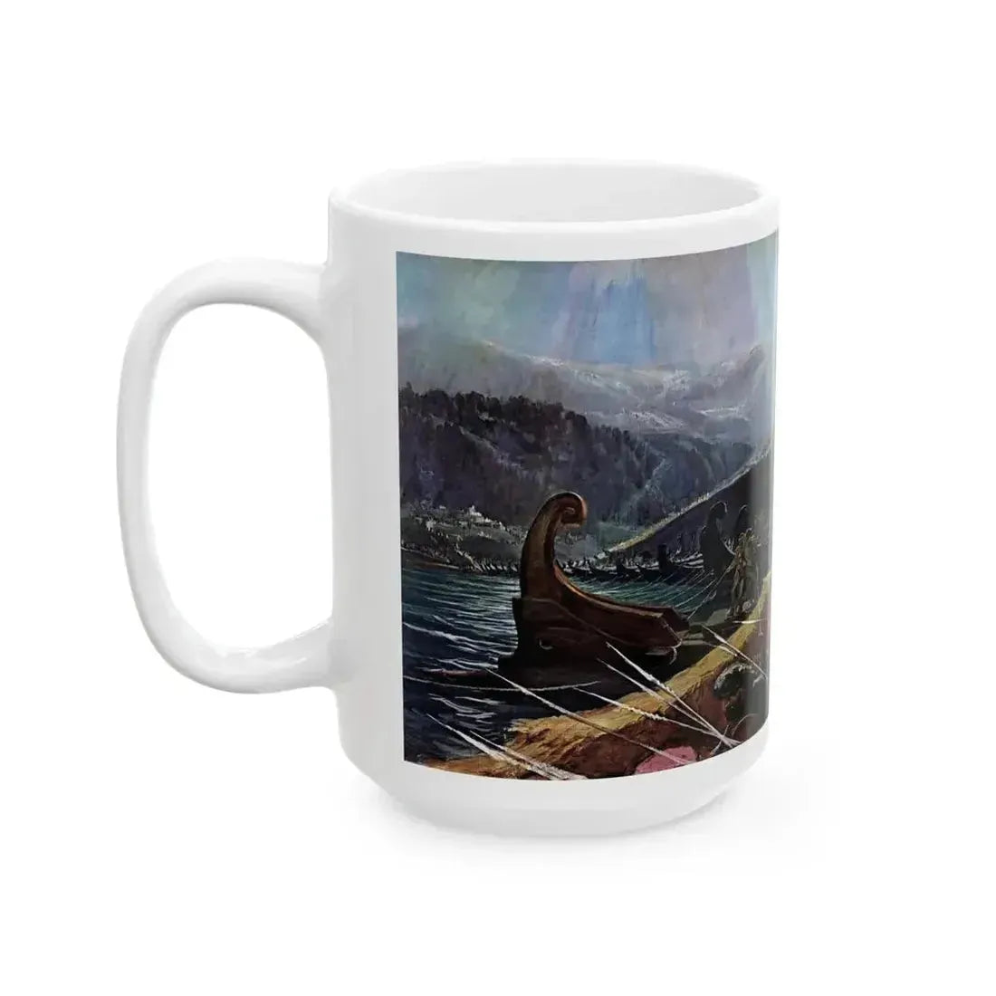 Across The Hellespont, Life, October 21, 1963 - White Coffee Mug - Go Mug Yourself