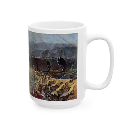 Across The Hellespont, Life, October 21, 1963 - White Coffee Mug - Go Mug Yourself