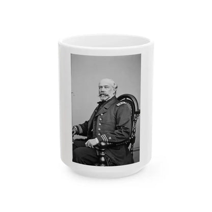 Act. Lt. Comm. Edward Conroy, Usn (U.S. Civil War) White Coffee Mug 15oz - Go Mug Yourself