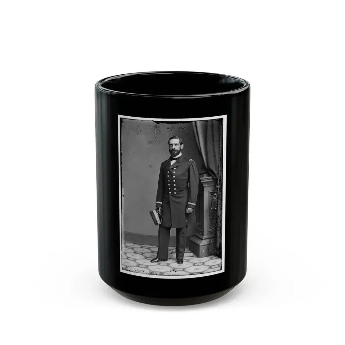 Acting Asst. Surg. Campbell, U.S.N. (U.S. Civil War) Black Coffee Mug 15oz - Go Mug Yourself