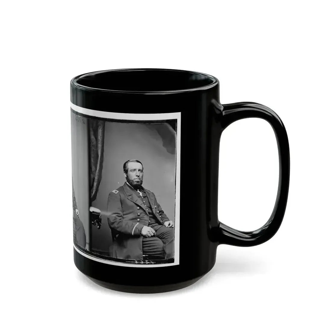 Acting Ensign J.F. Hughes, U.S.N. (U.S. Civil War) Black Coffee Mug - Go Mug Yourself