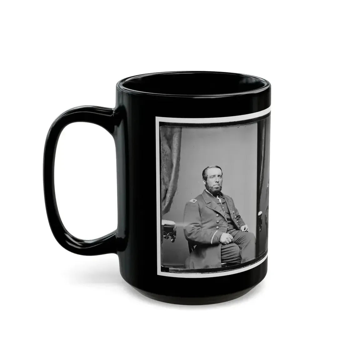 Acting Ensign J.F. Hughes, U.S.N. (U.S. Civil War) Black Coffee Mug - Go Mug Yourself