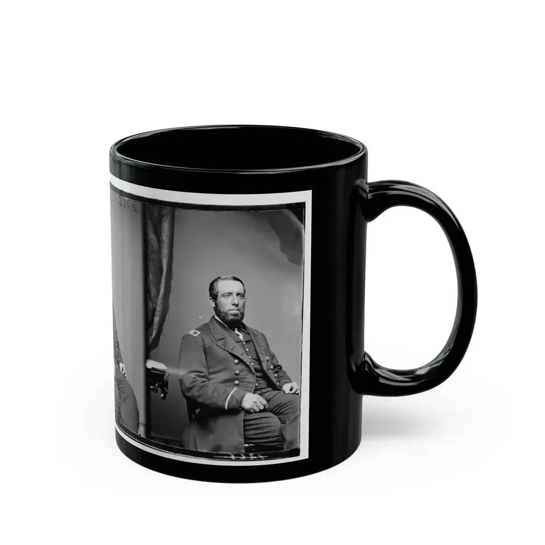 Acting Ensign J.F. Hughes, U.S.N. (U.S. Civil War) Black Coffee Mug - Go Mug Yourself