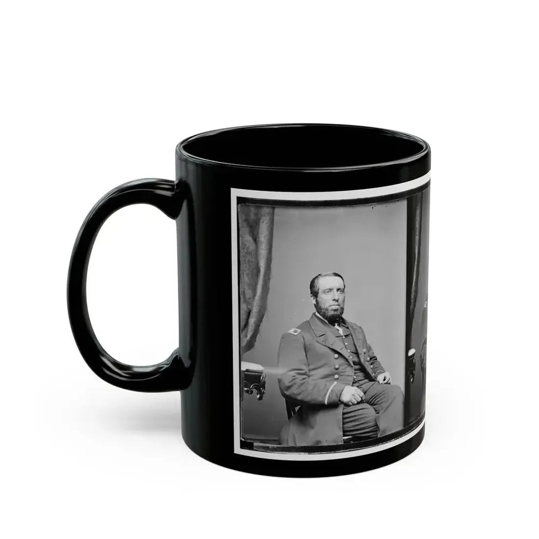 Acting Ensign J.F. Hughes, U.S.N. (U.S. Civil War) Black Coffee Mug - Go Mug Yourself