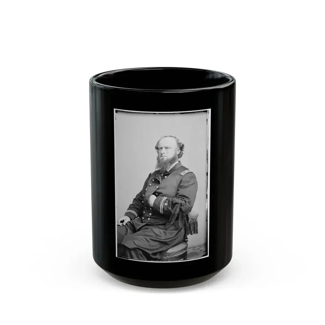Acting Master W. Porter, U.S.N. 002 (U.S. Civil War) Black Coffee Mug 15oz - Go Mug Yourself