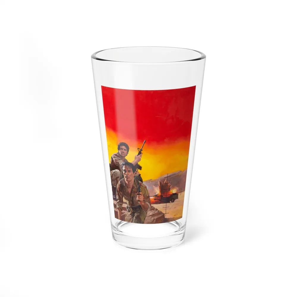 Action-Adventure Paperback Cover Illustration - Pint Glass 16oz-16oz-Go Mug Yourself