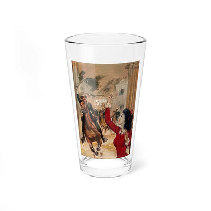 Action at Three Peaks, paperback cover - Pint Glass 16oz-16oz-Go Mug Yourself