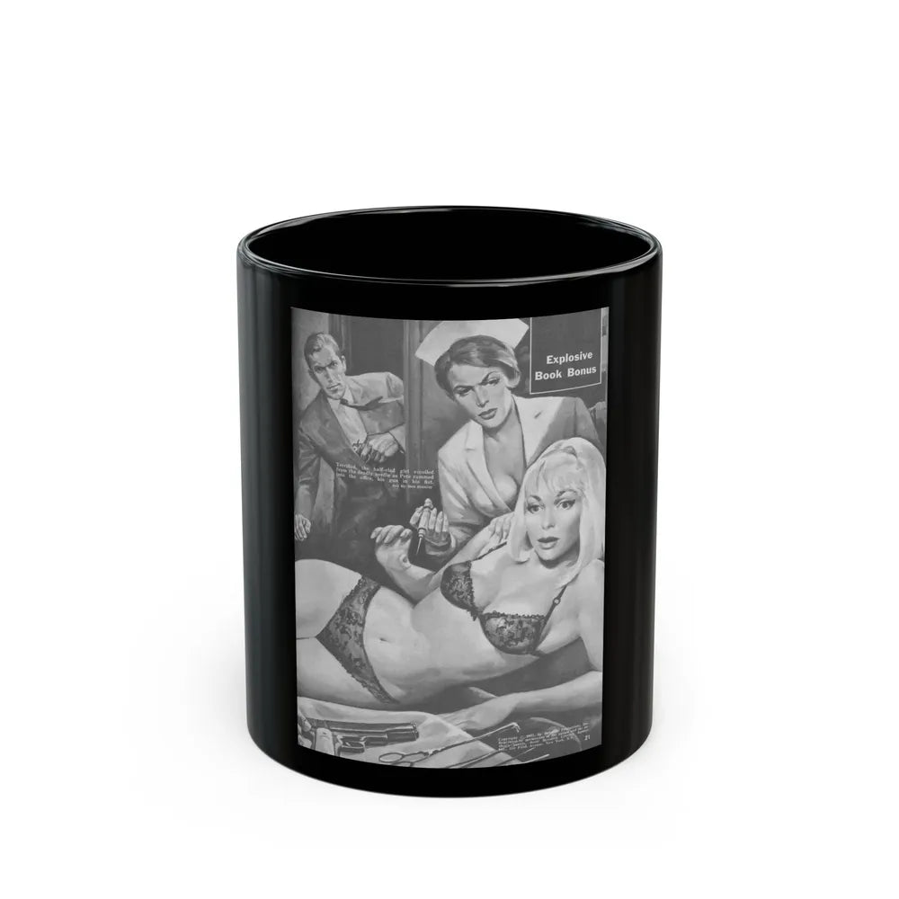 Action-for-Men-January-1967-5 - Black Coffee Mug-11oz-Go Mug Yourself