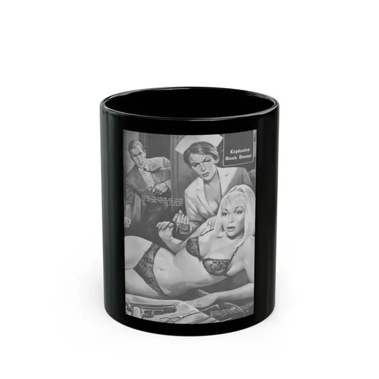 Action-for-Men-January-1967-5 - Black Coffee Mug 11oz - Go Mug Yourself