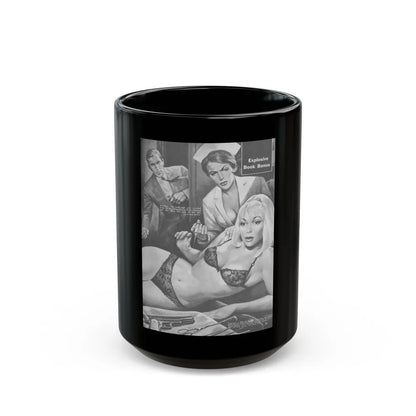 Action-for-Men-January-1967-5 - Black Coffee Mug-15oz-Go Mug Yourself