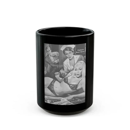 Action-for-Men-January-1967-5 - Black Coffee Mug 15oz - Go Mug Yourself