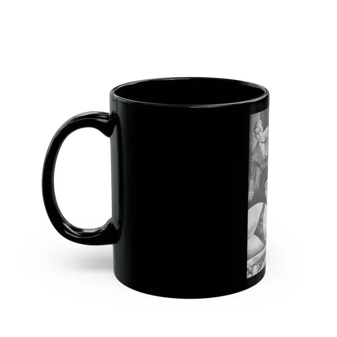 Action-for-Men-January-1967-5 - Black Coffee Mug - Go Mug Yourself