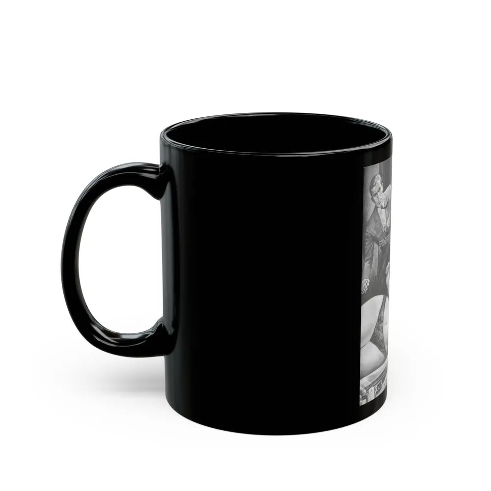 Action-for-Men-January-1967-5 - Black Coffee Mug-Go Mug Yourself