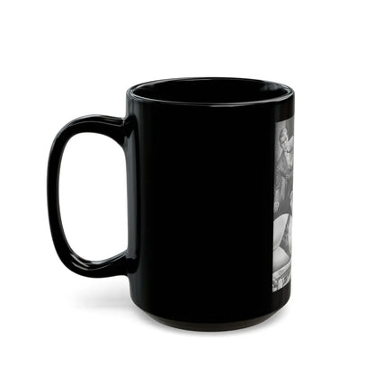 Action-for-Men-January-1967-5 - Black Coffee Mug-Go Mug Yourself