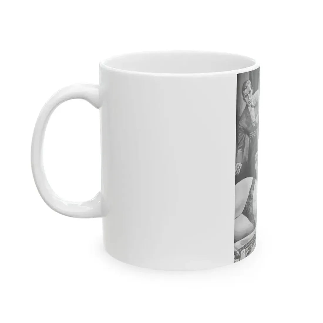 Action-for-Men-January-1967-5 - White Coffee Mug - Go Mug Yourself