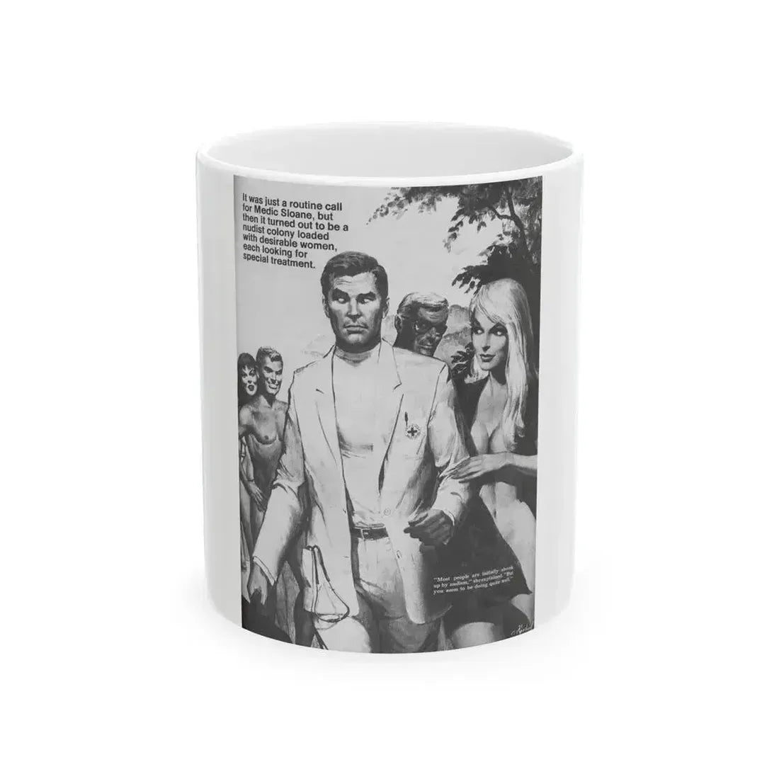 Action-for-Men-July-1970 - White Coffee Mug 11oz - Go Mug Yourself