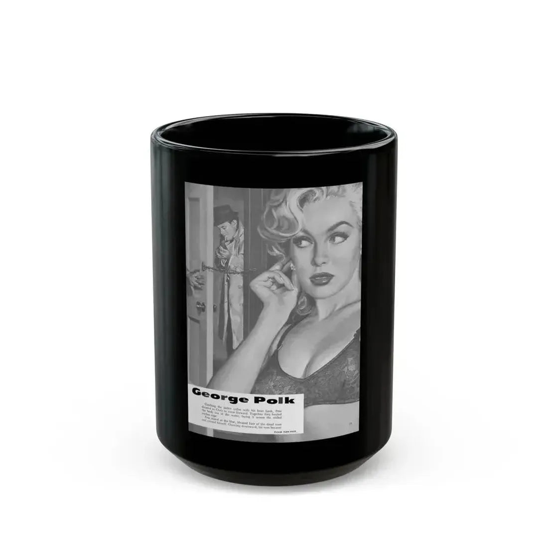 Action-for-Men-September-1962-3 - Black Coffee Mug 15oz - Go Mug Yourself