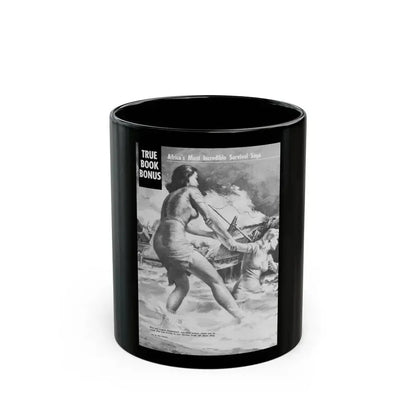 Action-for-Men-September-1962-4 - Black Coffee Mug 11oz - Go Mug Yourself