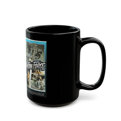 ACTION FORCE (VHS COVER) - Black Coffee Mug-Go Mug Yourself