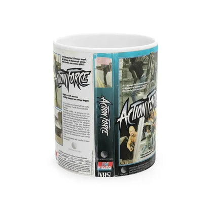 ACTION FORCE (VHS COVER) - White Coffee Mug 11oz - Go Mug Yourself