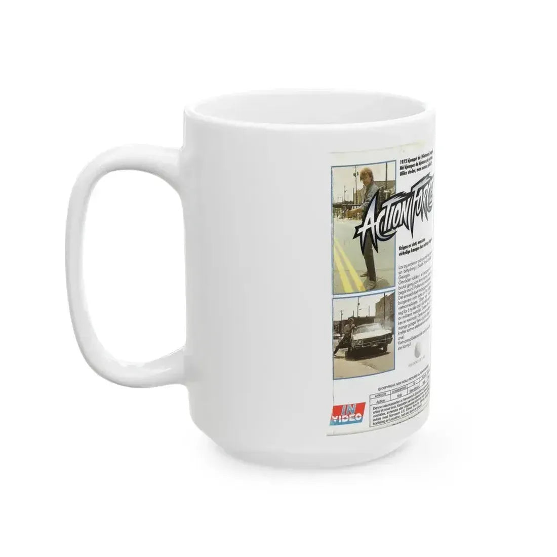 ACTION FORCE (VHS COVER) - White Coffee Mug - Go Mug Yourself