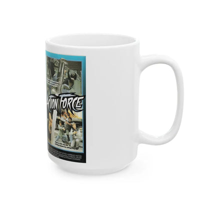 ACTION FORCE (VHS COVER) - White Coffee Mug-Go Mug Yourself