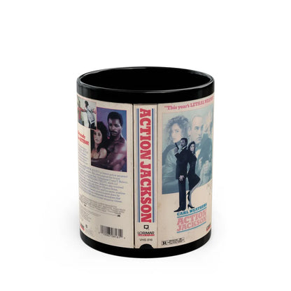 ACTION JACKSON (VHS COVER) - Black Coffee Mug-11oz-Go Mug Yourself